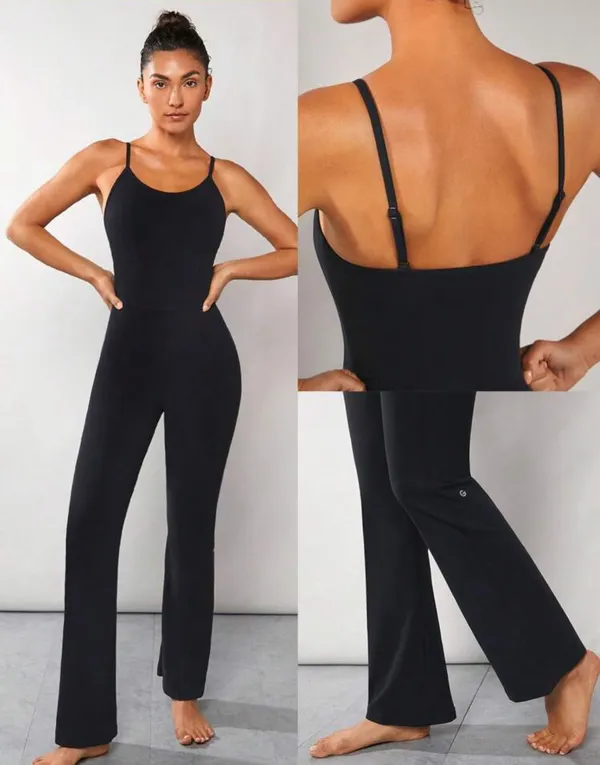 Black Athletic Jumpsuit Size XS - Image 2