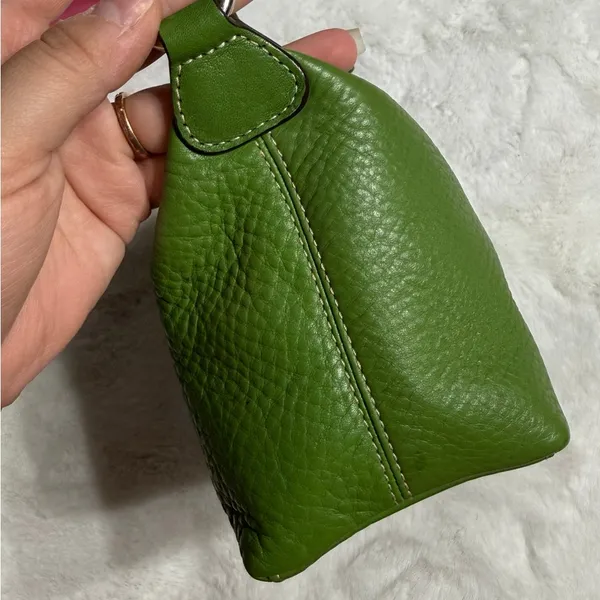 COACH Vintage Y2K EST. 1941 Leatherware Green Mini Shoulder Baguette Bag - Image 4