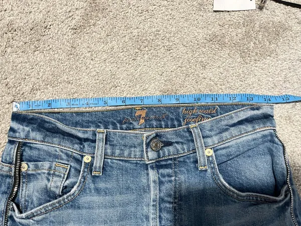 7 For All Mankind Size 29 Blue High Waist Josefina Boyfriend Jeans - Image 6