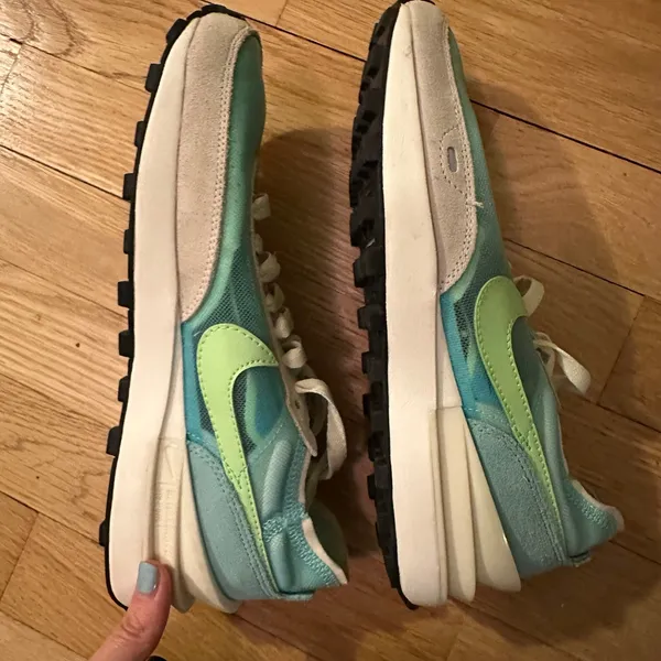 Nike Waffle One 'Bleached Aqua Lime Glow' - Image 6