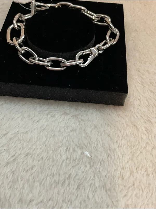 Pomina Silver Link Bracelet — Polished Chain Design - Image 3