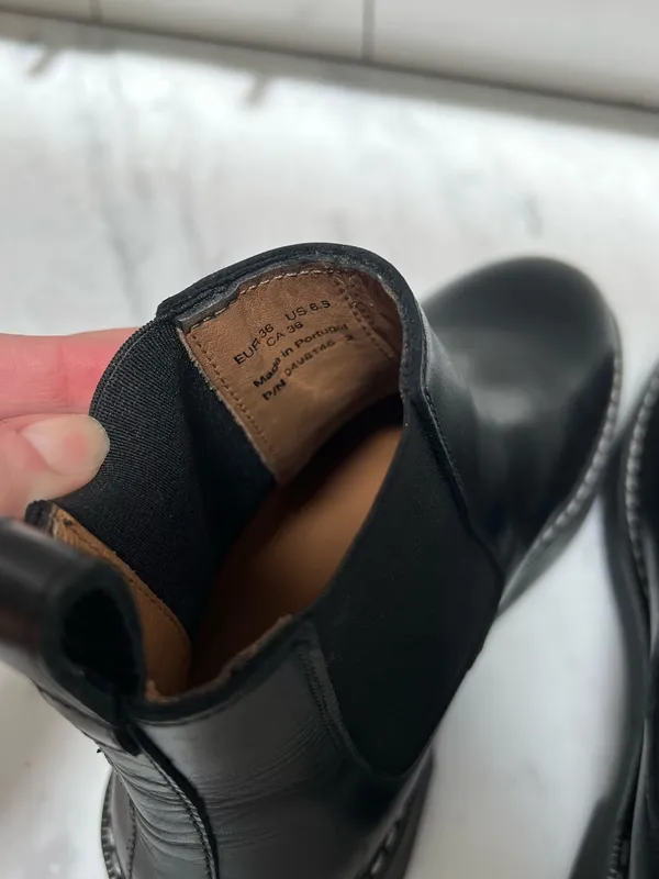 NEW & Other Stories Black Leather Chelsea Boots - Woman’s 6.5 - Image 4