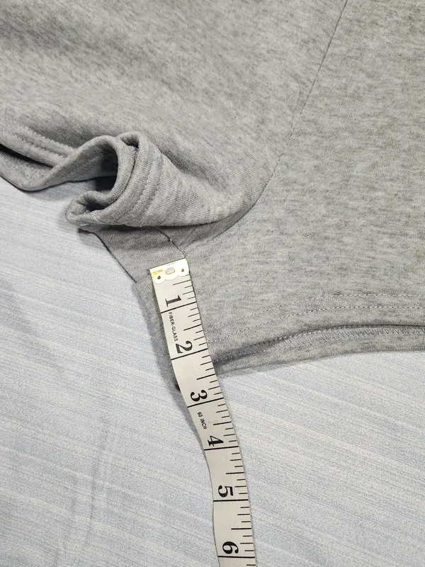 FCT Basics Grey Sweat Shorts Womens Large Elastic Waist Pockets Fleece Lounge - Image 4
