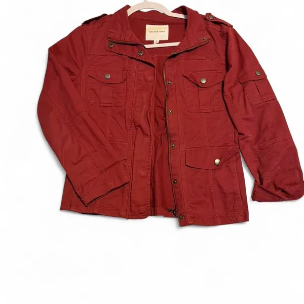 Thread and Supply Dark red cargo jacket  - Image 3