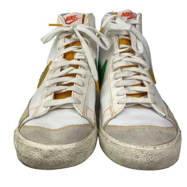 Nike Blazer Mid 77 Vintage Rayguns Womens White Lace Up Sneakers Shoes Size 10 - Image 3