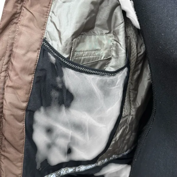 Sims Snowboard Ski Jacket Hood Winter Size Small‎ Brown With Green Lining - Image 13