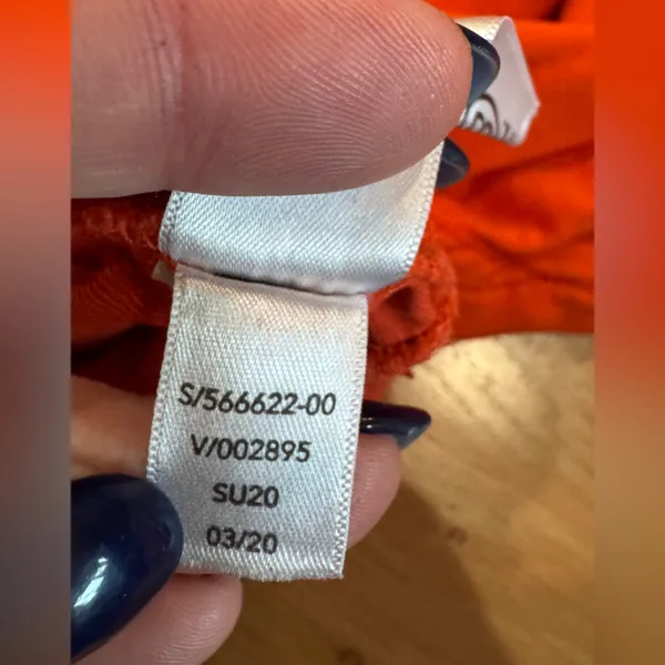 Athleta Sundown Puckered Crewneck orange pullover sweatshirt size large - Image 8