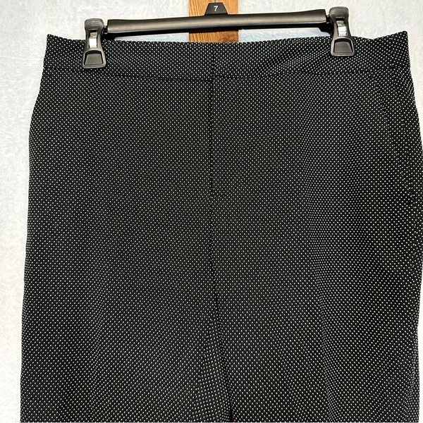 Zara Black‎ & White Dot Print High Rise Ankle Length Dress Pants Size 6 - Image 2