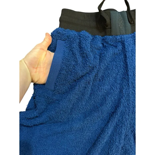 Free People Movement Blue Cuddle UpFleece Tie‎ Waist Cozy Pants Joggers Sz S - Image 8