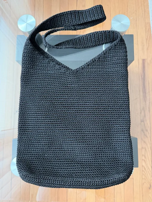 The Sak Black Crochet Shoulder Bag - Image 2