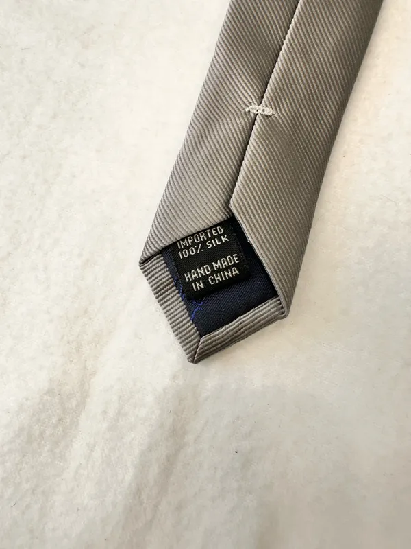 Jos.A.Bank Silk Tie Men's Necktie Executive Collection Grey Office - Image 7
