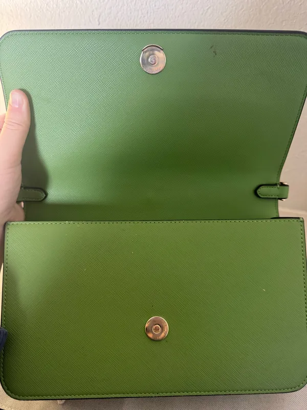 Kate Spade Green Shoulder Leather Bag - Image 5
