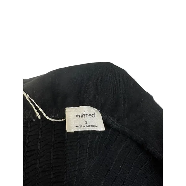 Aritzia Wilfred Daveney‎ cropped tie front tube top black size Small - Image 3