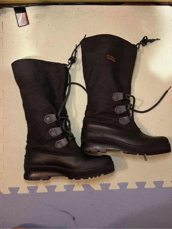 Vintage Women’s Black Sorel Kaufman Canada Lace-Up Winter Boots Size 8 - Image 10