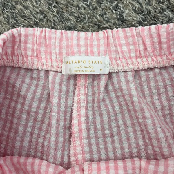 Altar'd State Pink Gingham Shorts - Image 2