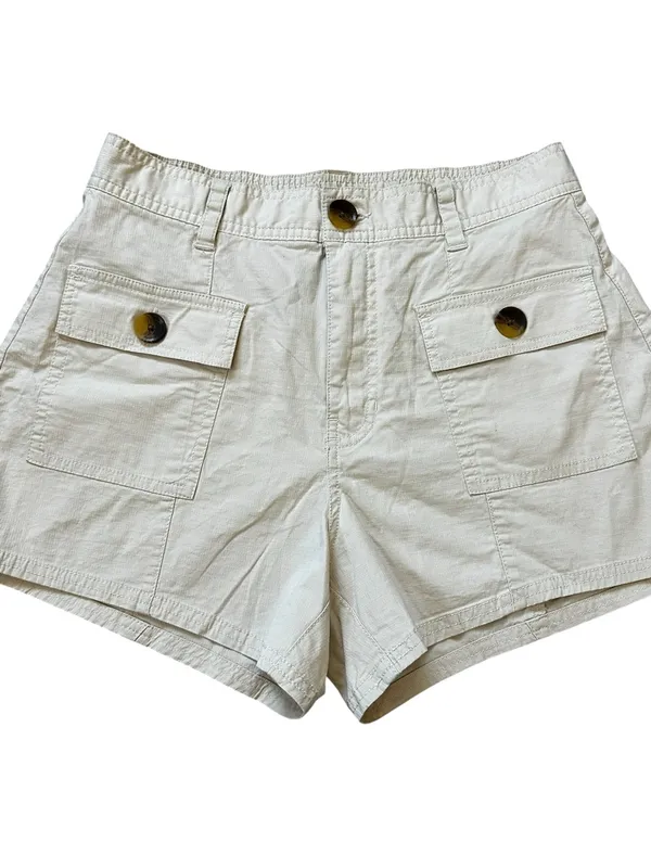 Vuori Womens Vintage Ripstop Utility Short in Milkweed Summer Granola Girl - Image 3
