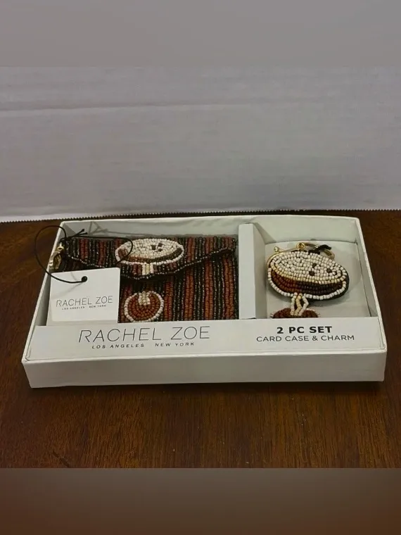 NEW - Viral Rachel Zoe Espresso Martini Beaded Coin Pouch & Bag Charm/Key Ring - Image 7