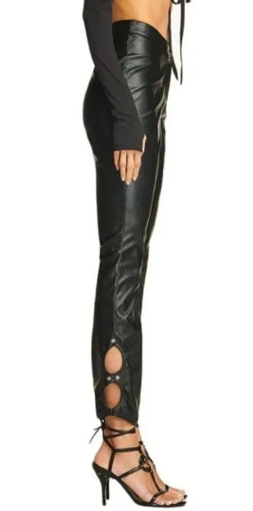 I.Am.Gia Black Cirdan Leather Pants Size S - Image 2