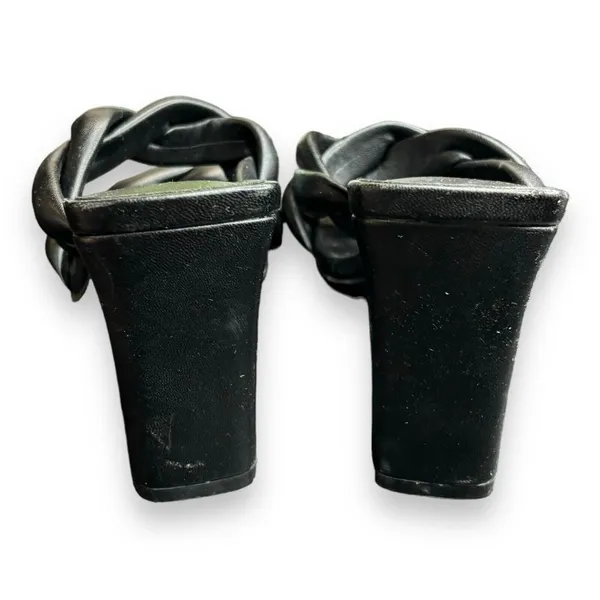 Open‎ Edit Remmy Sz 6M Black Strappy Heels Sandals - Image 3