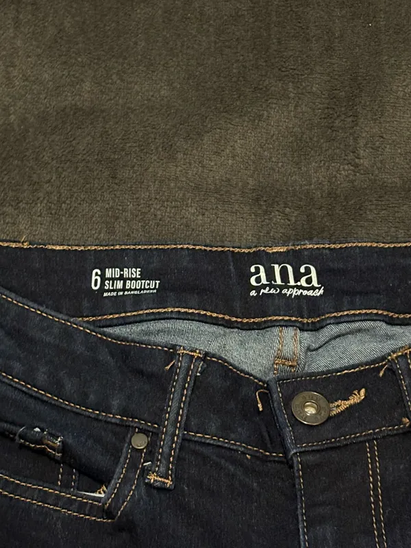 Ana A New Approach Slim Boot Cut Jeans - Size 6 - Image 2