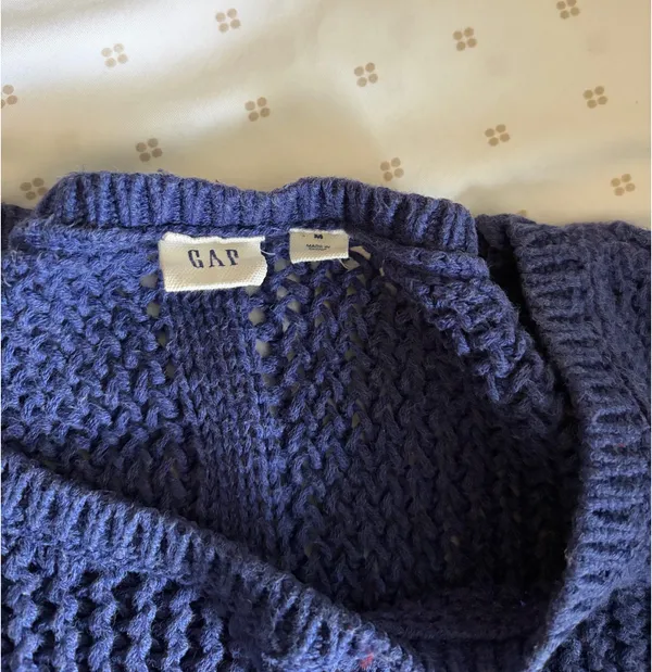 Gap Blue Knit Sweater - Image 3