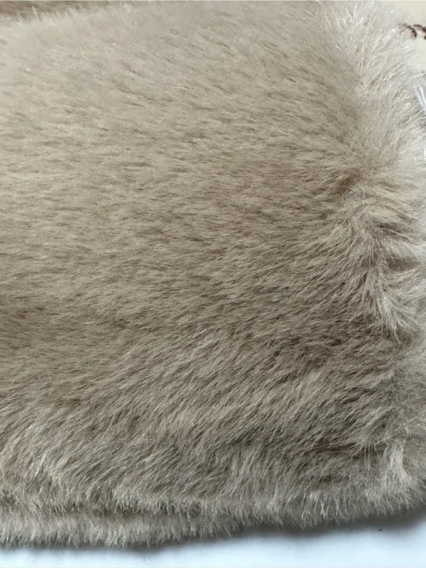 Cozy Faux Fur Slippers — Women’s Size 9.5 - 10 — Khaki/Taupe - Image 3
