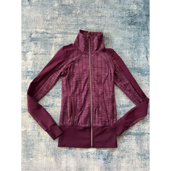 Lululemon Nice Asana Jacket Ziggy Wee August Glo / Plum Purple Size 2 - Image 3