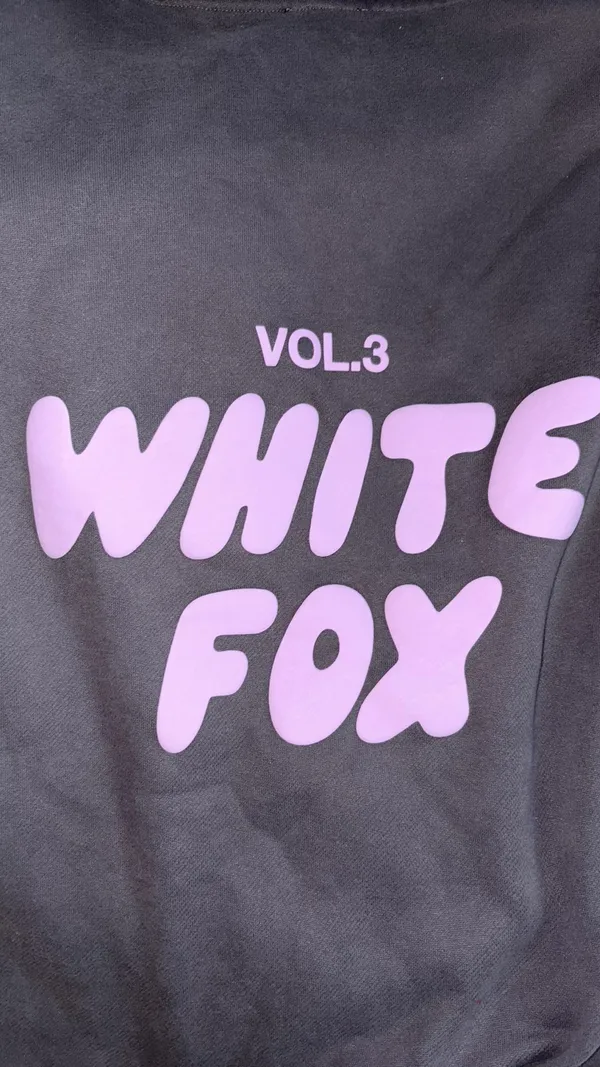 White Fox Boutique Dark Grey Hoodie - Image 4