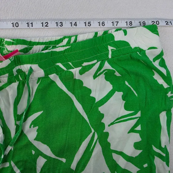 Lilly Pulitzer for Target Green Tropical Palm Leaf Wide Leg Beach Pants XXL - Image 9