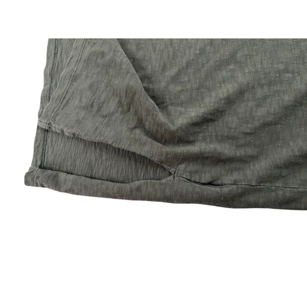 Universal Thread Gray Cotton Maxi Dress Small Ruffle Sleeves Side Slit Casual - Image 5