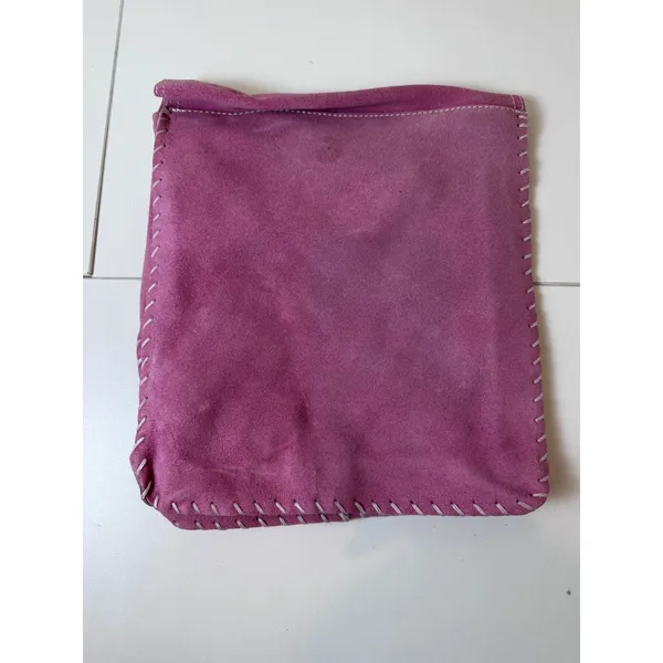 Y2K Vintage Suede Crossbody Bag Women Floral Patchwork‎ Boho Indie Cottagecore - Image 3
