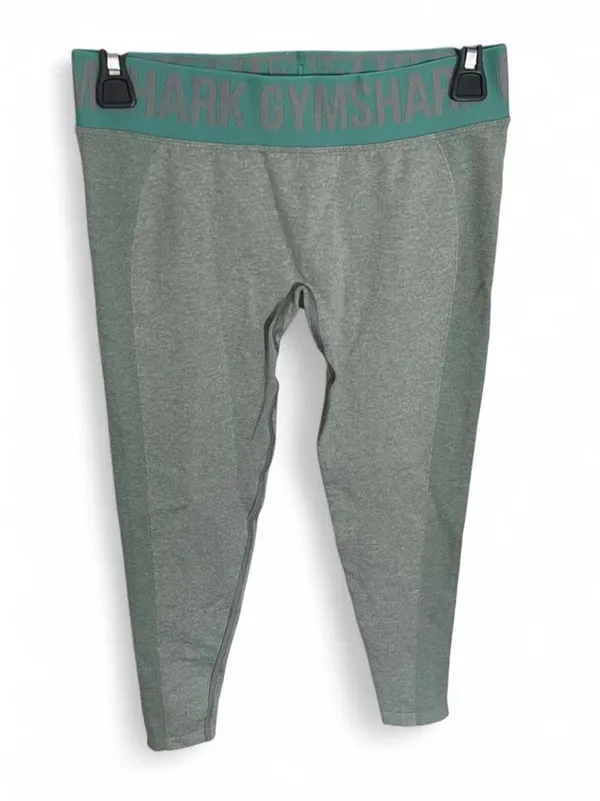 Gymshark Flex Low Rise Legging Women’s Size M Spring Green Marl/Jade Green - Image 2