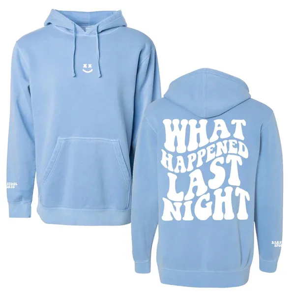 Barstool Sports What happened Last Night Sweatshirt - Image 2