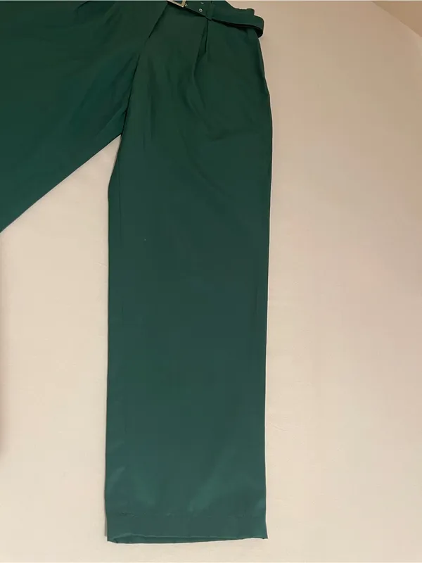 H&M High-Waisted Green Trousers – NWOT - Image 6