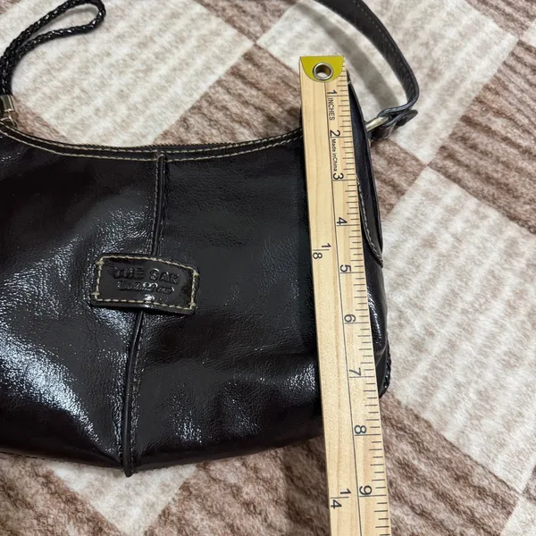 The Sak Y2K Chocolate Brown Leather Shoulder Bag 2000s VTG Fall Faux - Image 10