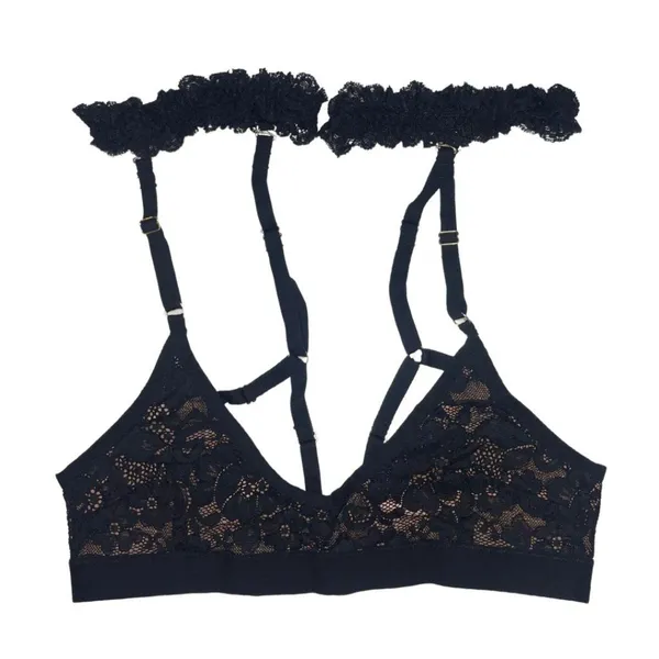 We Are HAH | Free People Convertible Bra Garter Black Lace Lingerie Small NWT - Image 9