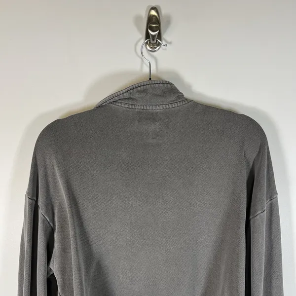 Sundry Crop‎ Three Quarter Zip Up Sweat Shirt Long Sleeve Gray Size 3 Large - Image 8