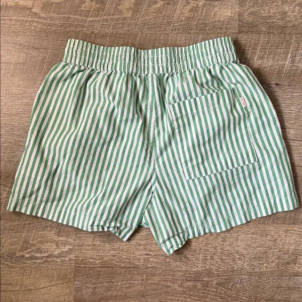 Brixton Women's Sidney Boxer Green Shorts Size Small - Image 4