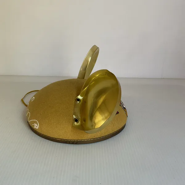 Vintage Disneyland 50th Anniversary Mickey Mouse Gold Ears Hat Infant Disney - Image 3