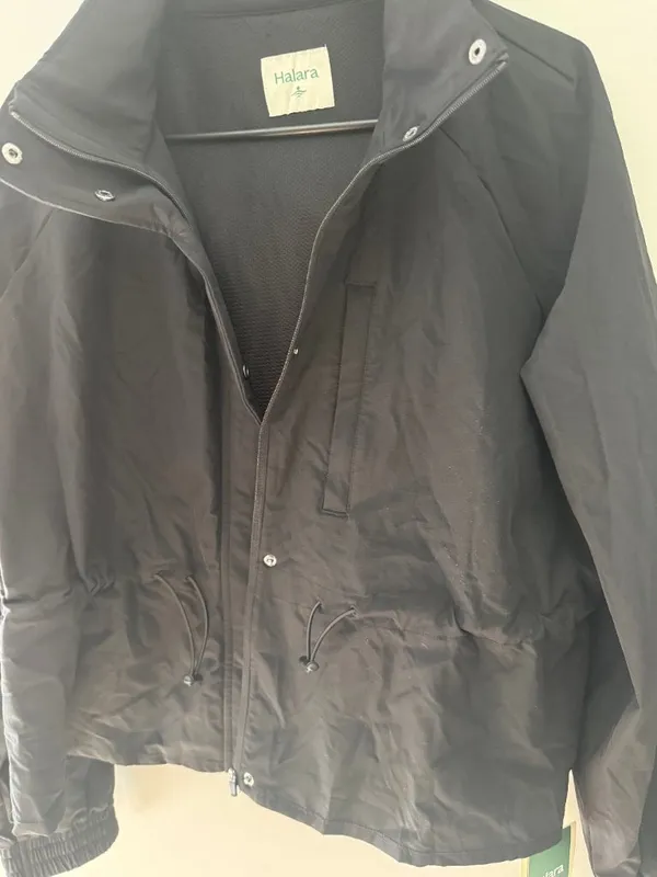 NWT Halara Black Mesh Lined Drawstring Utility Jacket XL - Image 5