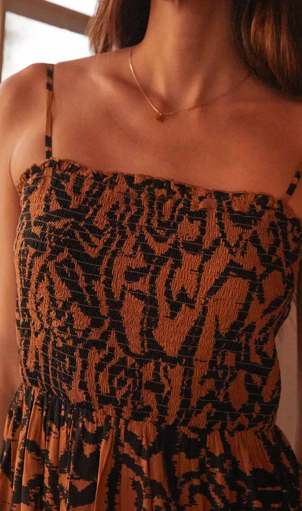 Anthropologie Smocked Sleep Maxi Dress - Image 4