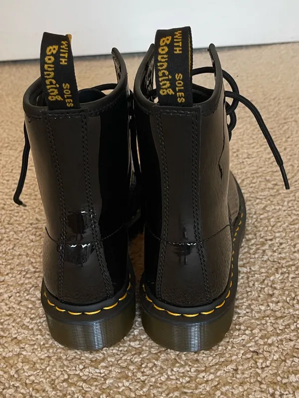 Dr. Martens 1460 Black Patent Leather 8-Eye Boots Women’s US 5 EU 36 AirWair - Image 4