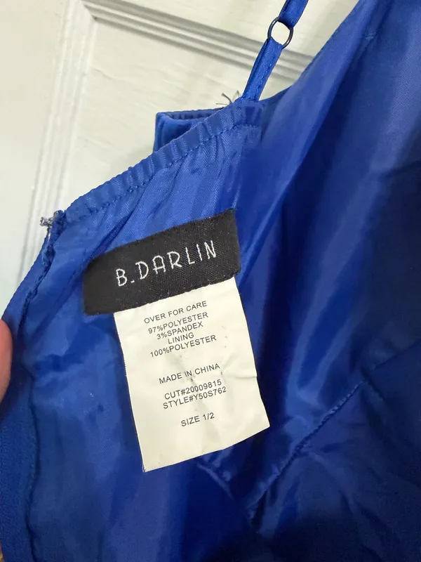 B Darlin Blue Formal Dress - Image 2