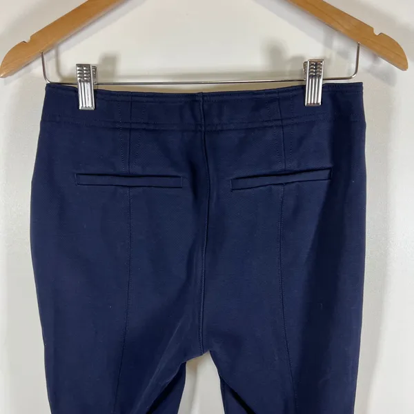 Anthropologie Navy Blue High Rise Button Fly Utility Slim Pants‎ Womens Size 4 - Image 8