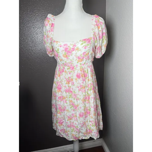 Altar'd State Carissa Floral Babydoll Dress Size Large NWOT - Image 9