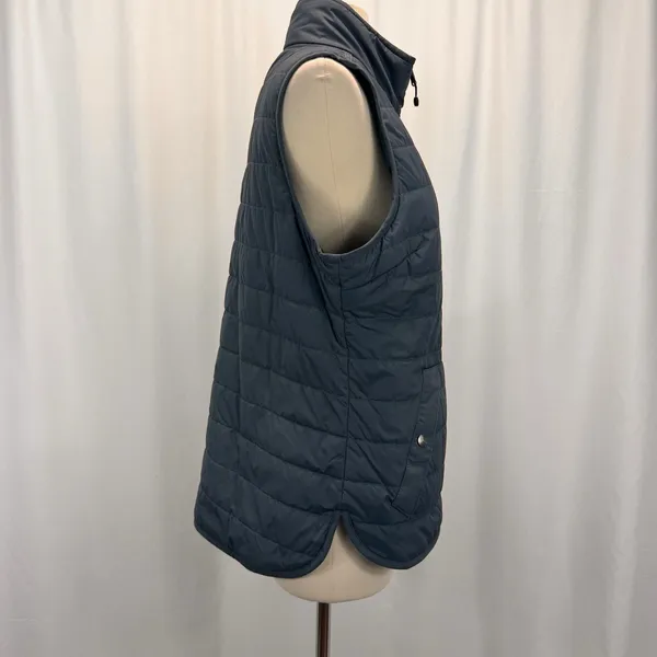 Carhartt Reversible Quilted Flannel Vest M 8-10 Green Black Buffalo Plaid Chore - Image 7