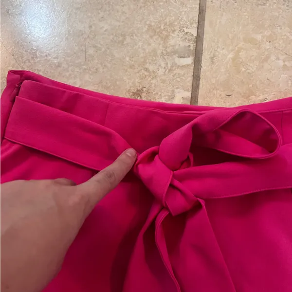 Zara Pink Short With Tie - Image 2