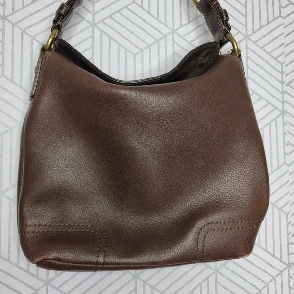 Coach Chelsea Brown Leather Turn Lock - Image 3