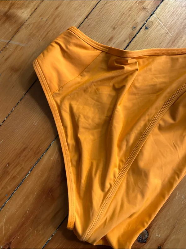 ☀️3/$25 Knix orange Leakproof Sculpt High Rise Swim Bottom small bikini - Image 3