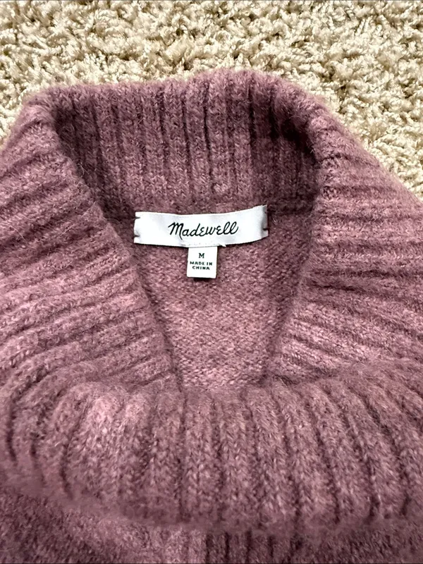 Madewell Dillon Sweater – Size Medium – Dusty Mauve - Image 2